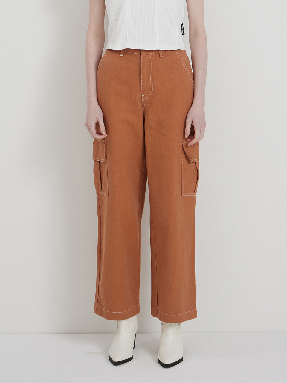 Camel colored cargo pants